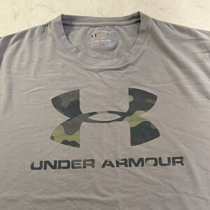 Under Armour Camo Logo Gray Tee
